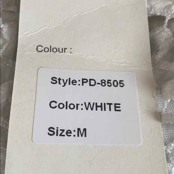 NWT Papillon fully lined white summer dress - Picture 6 of 6